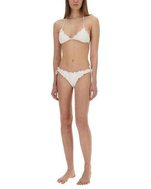 Mc2 Saint Barth White Moon Bikini Bottom