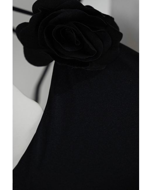 Philosophy Di Lorenzo Serafini Black Bikini With Flower Brooch