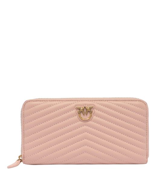 Pinko Pink Zip Around Wallet
