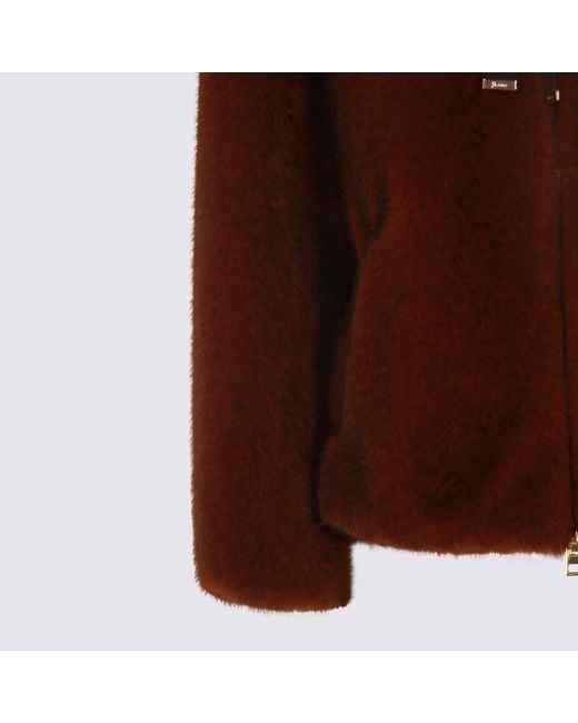 Herno Dark Brown Cotton Casual Jacket