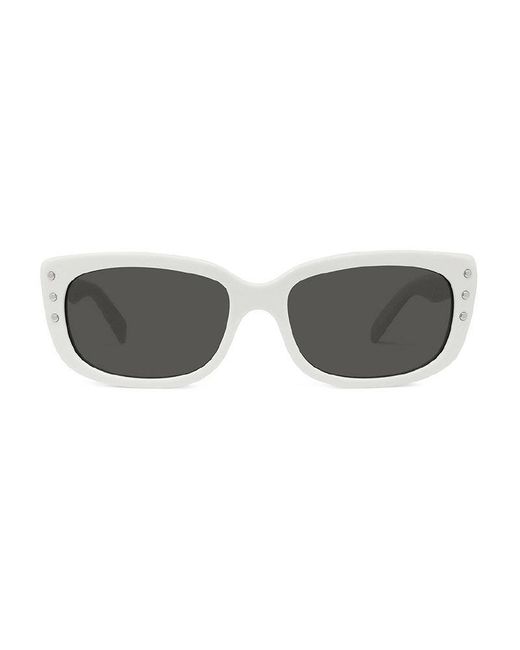 Céline Gray Sunglasses Oval Full Rim, Frame And Lens Cl40072I25N