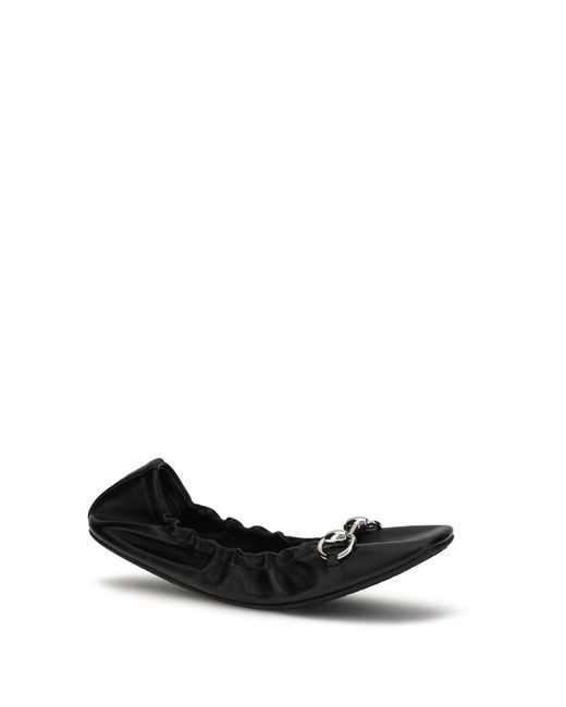 Gucci White Prima Ballerinas
