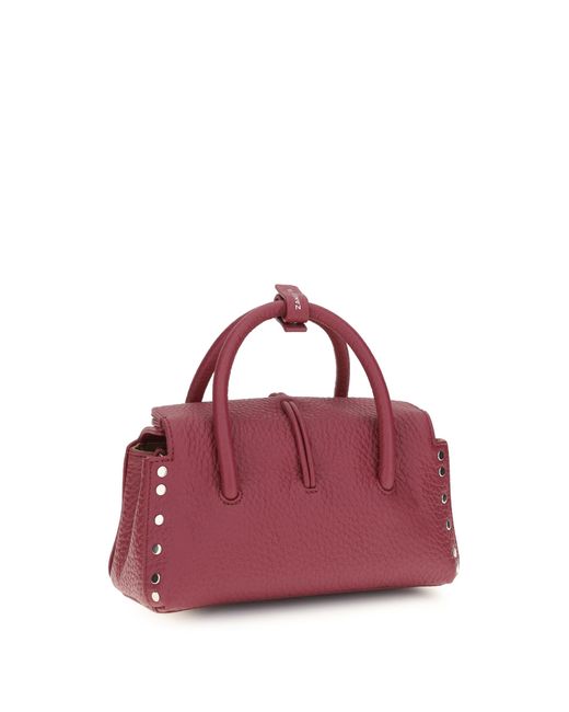 Zanellato Pink Leather Handbag Centauro Baby Calf Handbags
