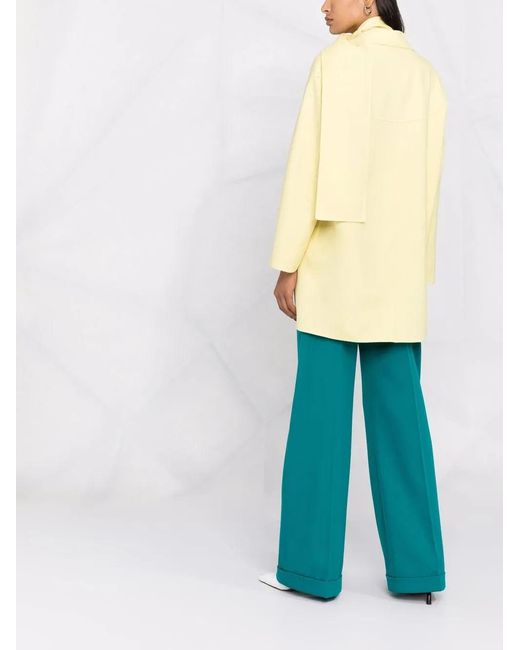 Ferragamo Yellow Coat Clothing