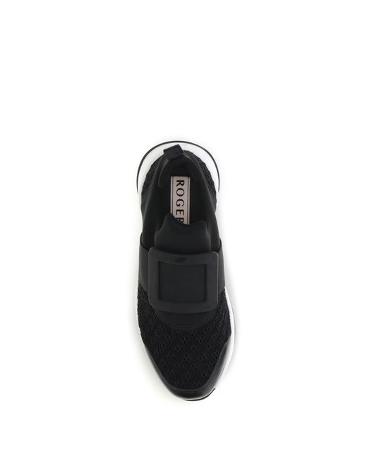 Roger Vivier White Sneakers Viv Run Upper: Fabric Trainers