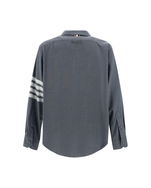 Thom Browne Gray Shirt Wool (Ovis Aries) for men