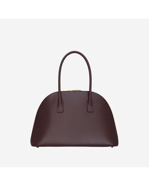 Saint Laurent Purple Leather Sac De Jour Bag Handbags