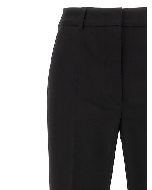 Sportmax Black Viscose Casual Pants