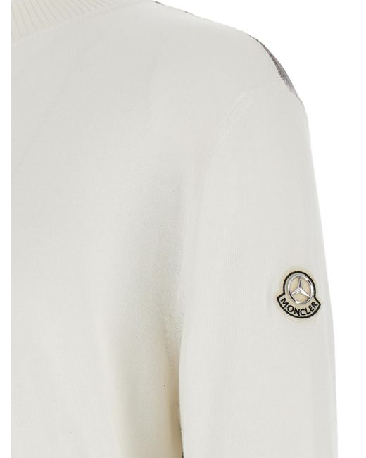 Moncler Genius White Cotton Cardigan for men