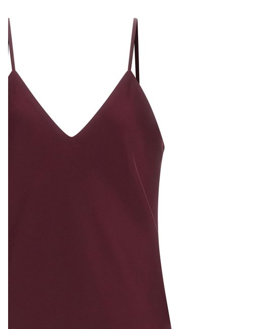Norma Kamali Purple Bias Slip Dresses Bordeaux