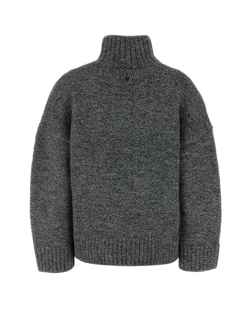 J.W. Anderson Black Melange Wool Blend Sweater
