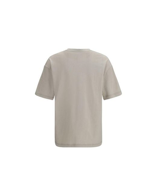Lemaire Gray Beige Cotton T for men