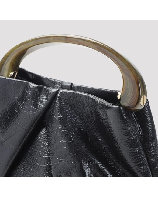 Dries Van Noten Black Medium Shoulder Bag With Flap Unica