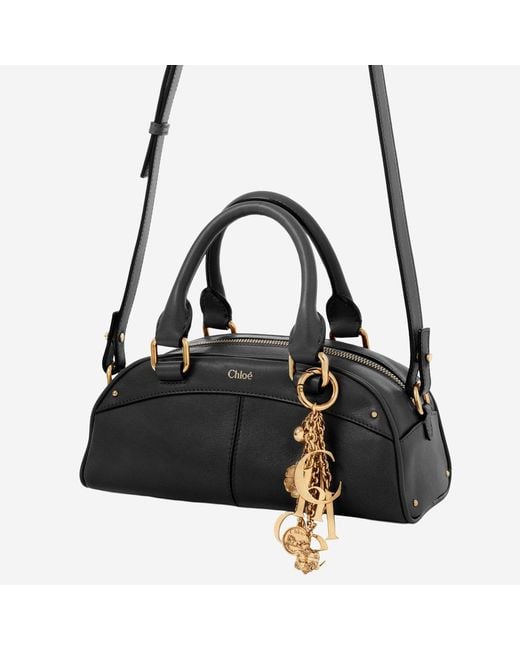 Chloé Black Small Bowling Bag Soft Leather Handbags