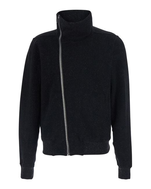 Rick Owens Blue Sweatshirt Bauhaus Jogger Cotton Sweatshirts for men