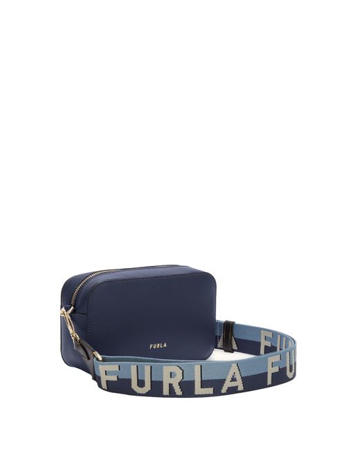 Furla Blue Primula Mini Shoulder Bag
