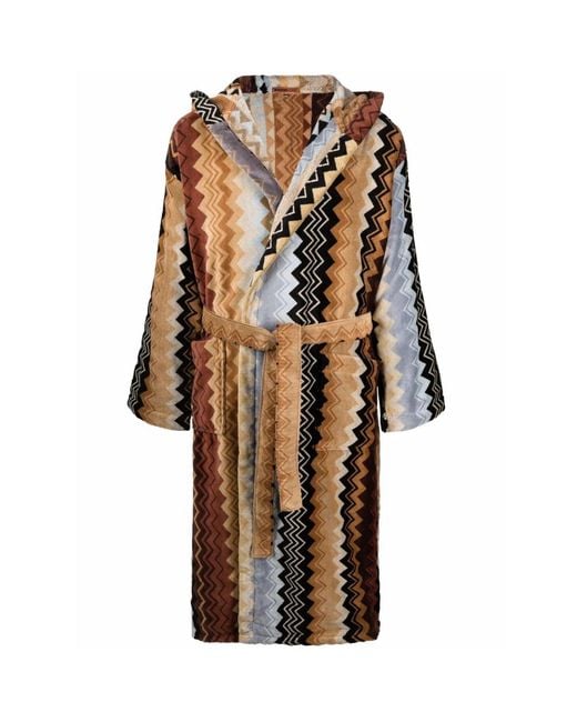 Missoni Brown Cotton Dressing Gown- Gowns & Robes