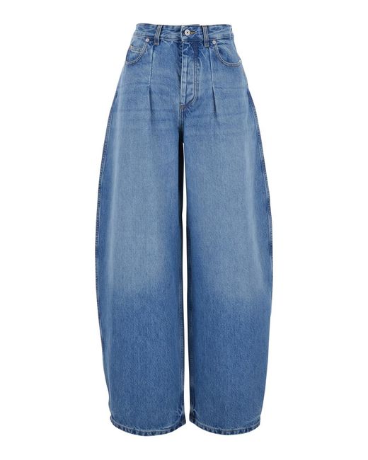 Jacquemus Blue Jeans Le De-Nimes Ovalo Cotton