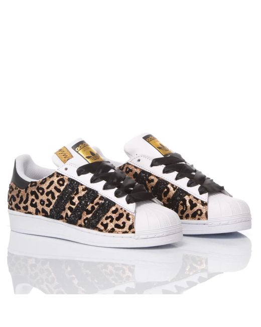 MIMANERA Gray Adidas Superstar Leopard