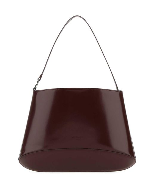 Low Classic Brown Grape Leather Handbag