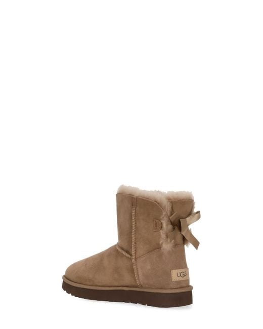 Ugg Brown Mini Bailey Bow Ii Boots