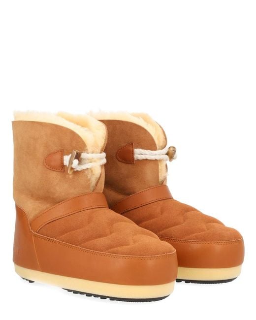 Moon Boot Brown Boot Evx Igloo Cow Leather