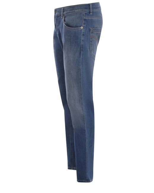Dondup Blue Jeans Mius Made Of Stretch Denim for men