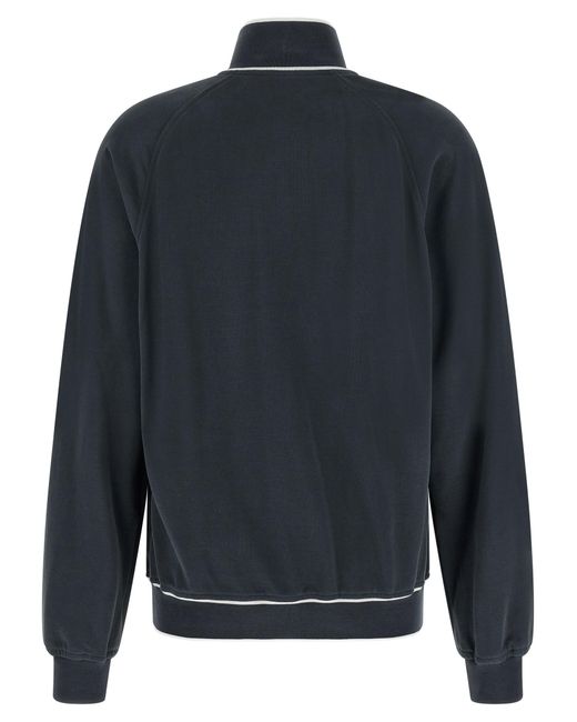 Brunello Cucinelli Black Cotton Sweatshirt Clothing