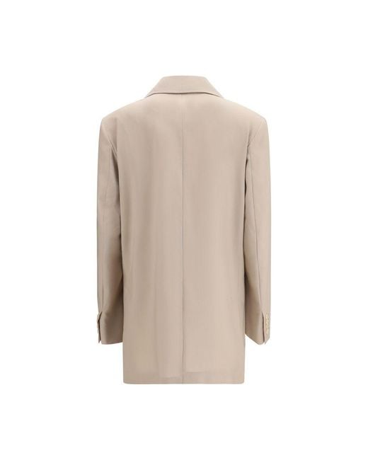 Max Mara Natural Beige Wool Blazer