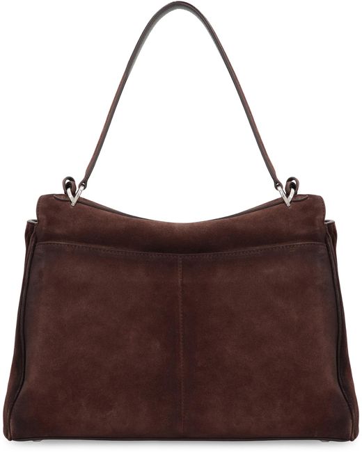 Balenciaga Brown Tote Bag Rodeo Media Suede Calf