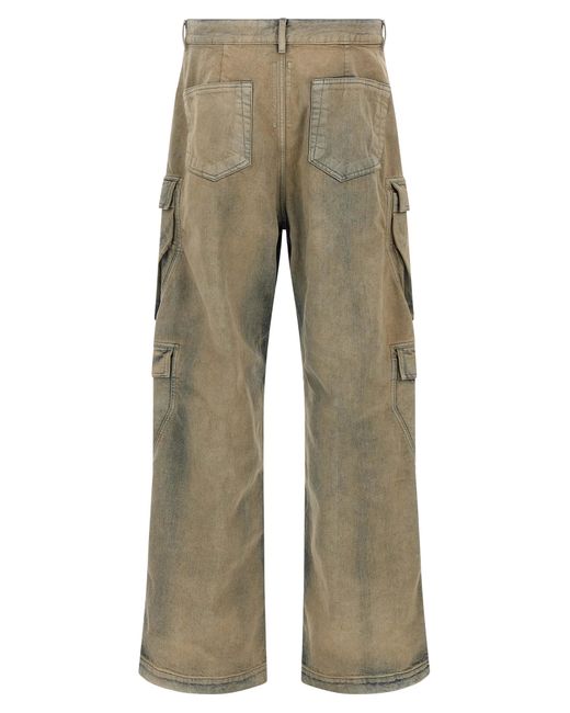Rick Owens Natural 'Double Cargo' Jeans for men