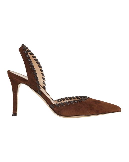 Gianvito Rossi Brown G95636 Camoscio+Nappa Leather Calzature