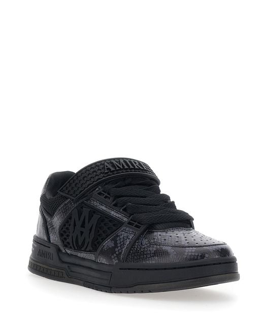 Amiri Black Sneakers With Leather Details Trainers for men