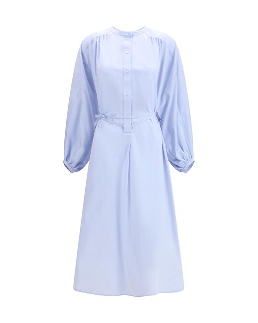 Loulou de Saison Blue Vitti Shirt Dress Cotton