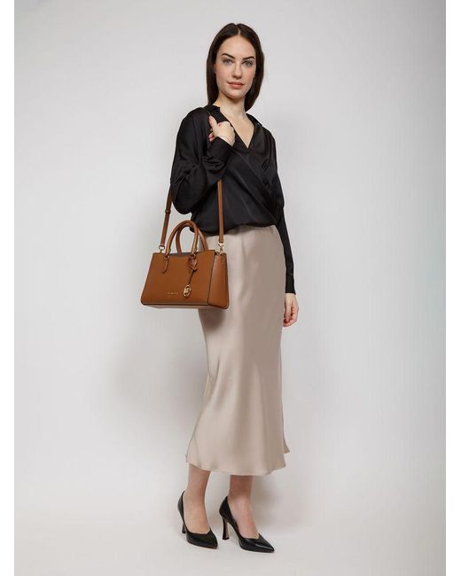 Michael Kors Brown Satchel Bag Leather Satchel-Bags