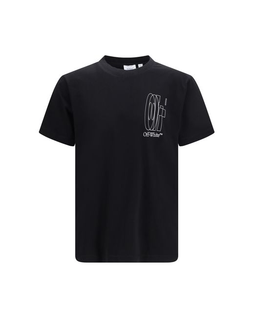 Off-White c/o Virgil Abloh Black Big Double Arrow T-Shirt Cotton T-Shirts for men