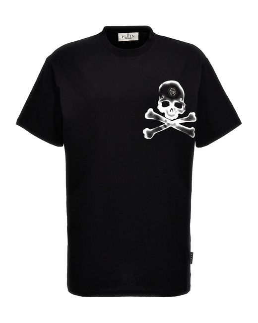 Philipp Plein Black Gothic Plein T-shirt for men