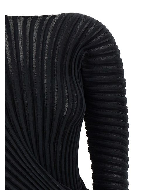 Issey Miyake Black Stream' Top