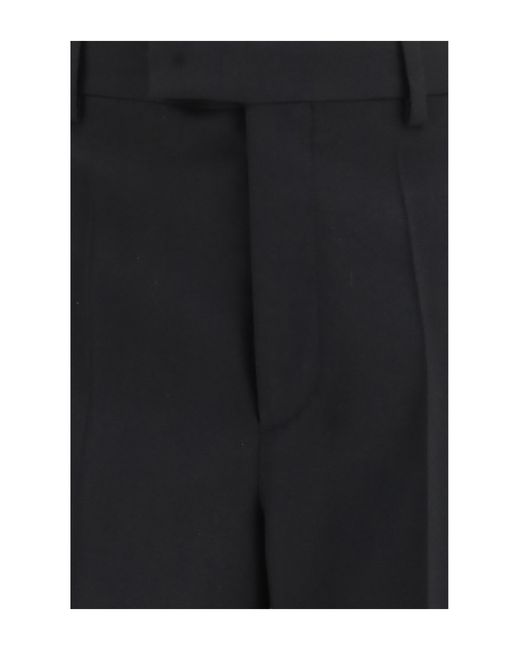 Valentino Black Wool Tailored Pants Merino Ovis Aries for men