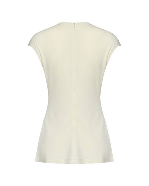 Totême Natural Ecru Fluid Jersey Everyday Top