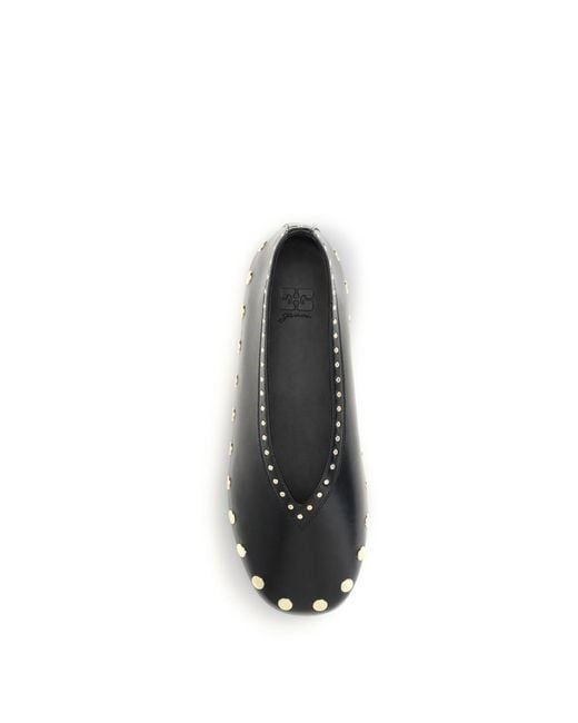 Ganni White Jenny Ballerinas