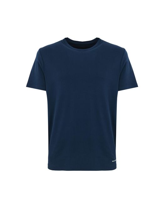 Roy Rogers Blue Cotton T-Shirt With Logo for men