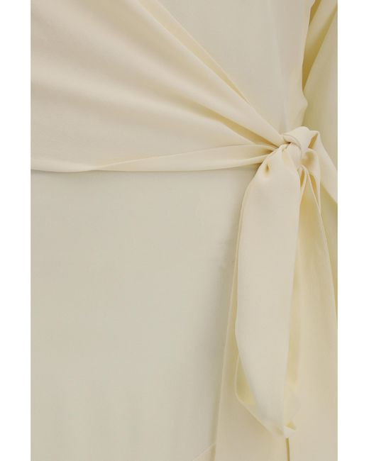 Francesco Murano Natural Chemisier Dress Acetate; Silk