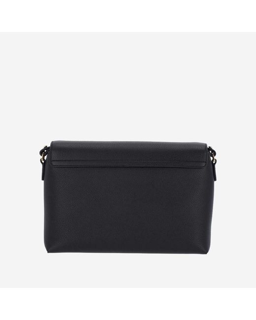 Burberry Blue Leather Crossbody Bag Calf-Grain Shoulder