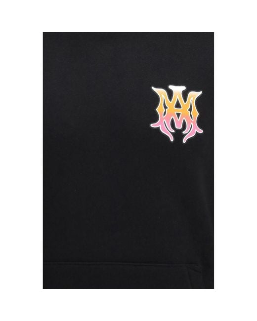Amiri Black Cotton Sweatshirt Clothing for men