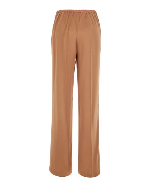 Forte_forte Natural Trousers Viscose Blend Acetate