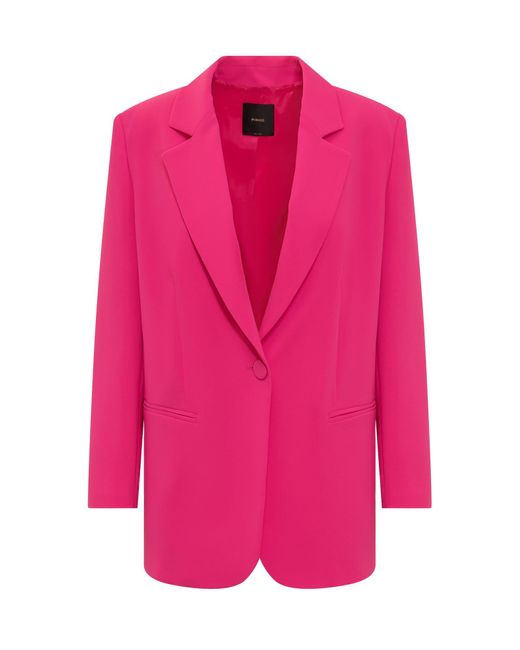 Pinko Pink Exaggerated Blazer
