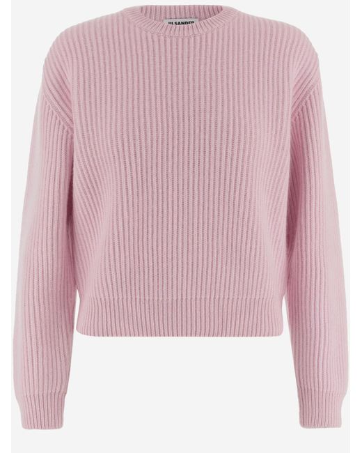 Jil Sander Pink Wool Sweater