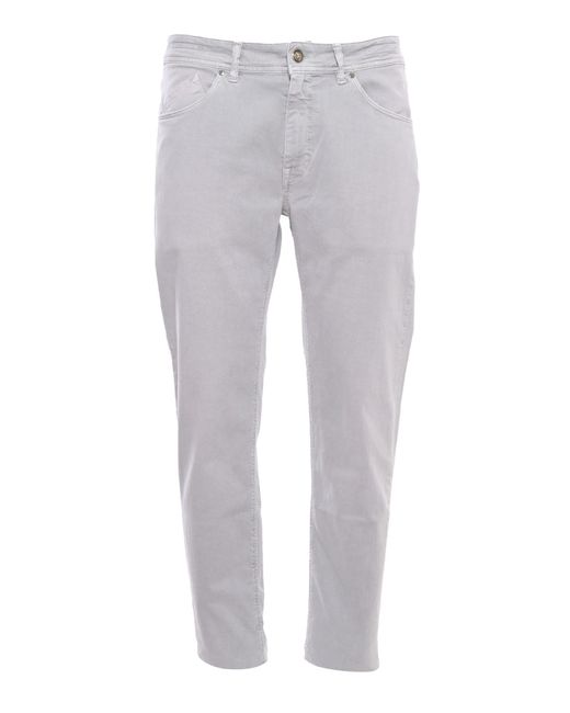 BARMAS Gray Denim Trousers for men