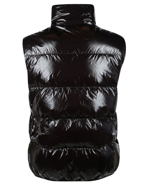 DSquared² Synthetic Chest Logo Puffer Vest in Black for Men | Lyst